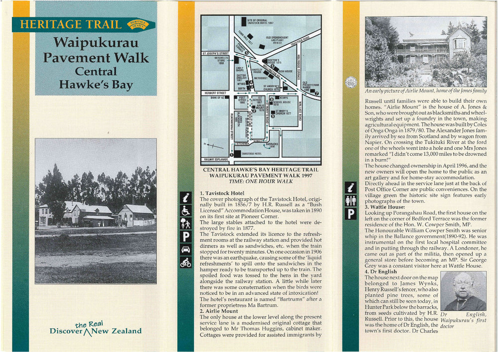 Heritage Trail Waipukurau Pavement Walk