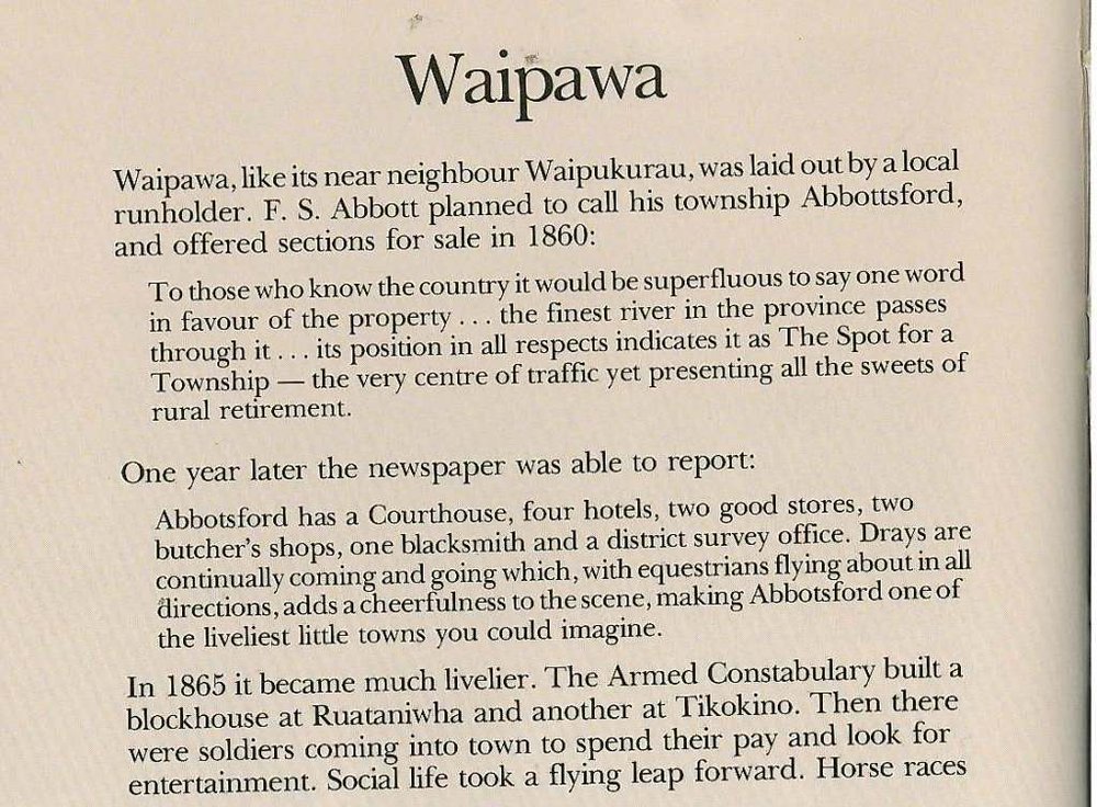 About Waipawa (Part 1)
