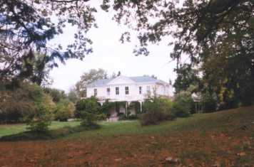 Croquet lawn view of house