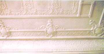 Pressed metal ceiling