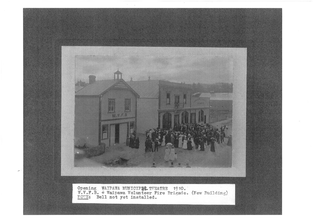 Opening of the Waipawa Municipal Theatre/Town Hall