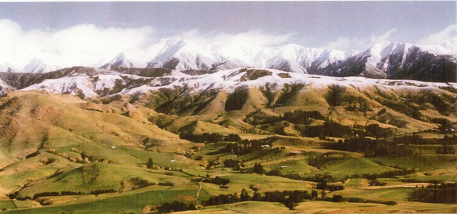 Hinerua Station.Ruahine ranges behind.