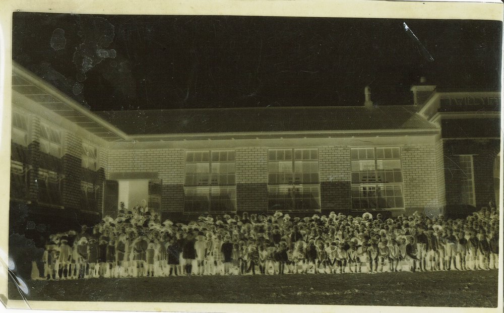 Negative of Waipukurau Primary School 1922 opening.