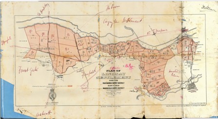 Map of Lindsay Settlement