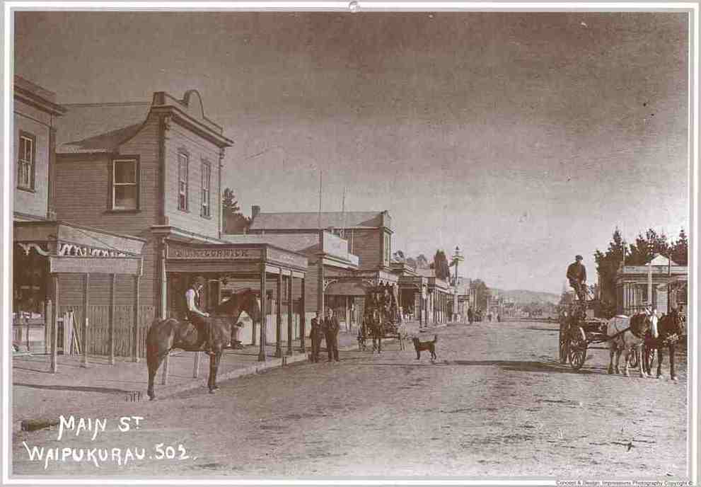 Main Street, Waipukurau, looking West c.1900