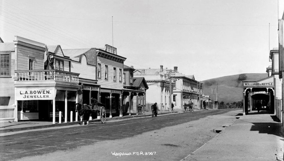 LOOKING BACK TO WAIPAWA'S HIGH STREET IN 1913