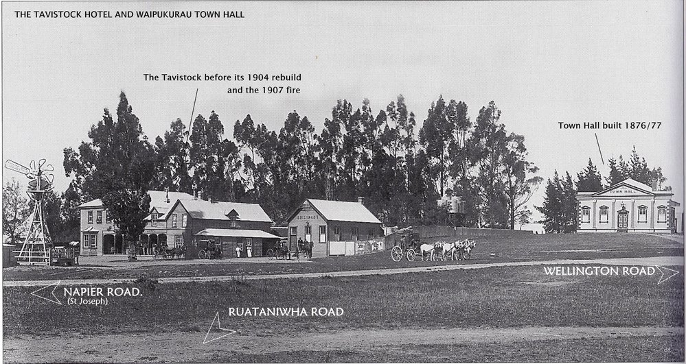 WAIPUKURAU'S FIRST TOWN HALL - DOWN AT PIONEER CORNER