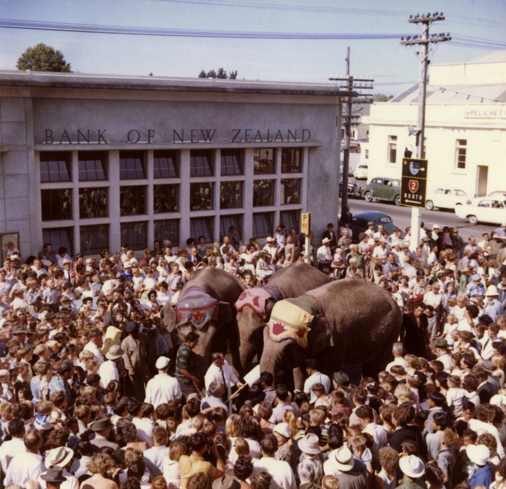 WAIPUKURAU - CIRCUS TIME 1963 - THE ADVENT OF PETER PAN'S FAMOUS 'PINK ELEPHANT'