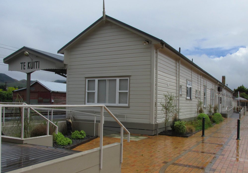 Te Kuiti rail station, n'east corner, 2017