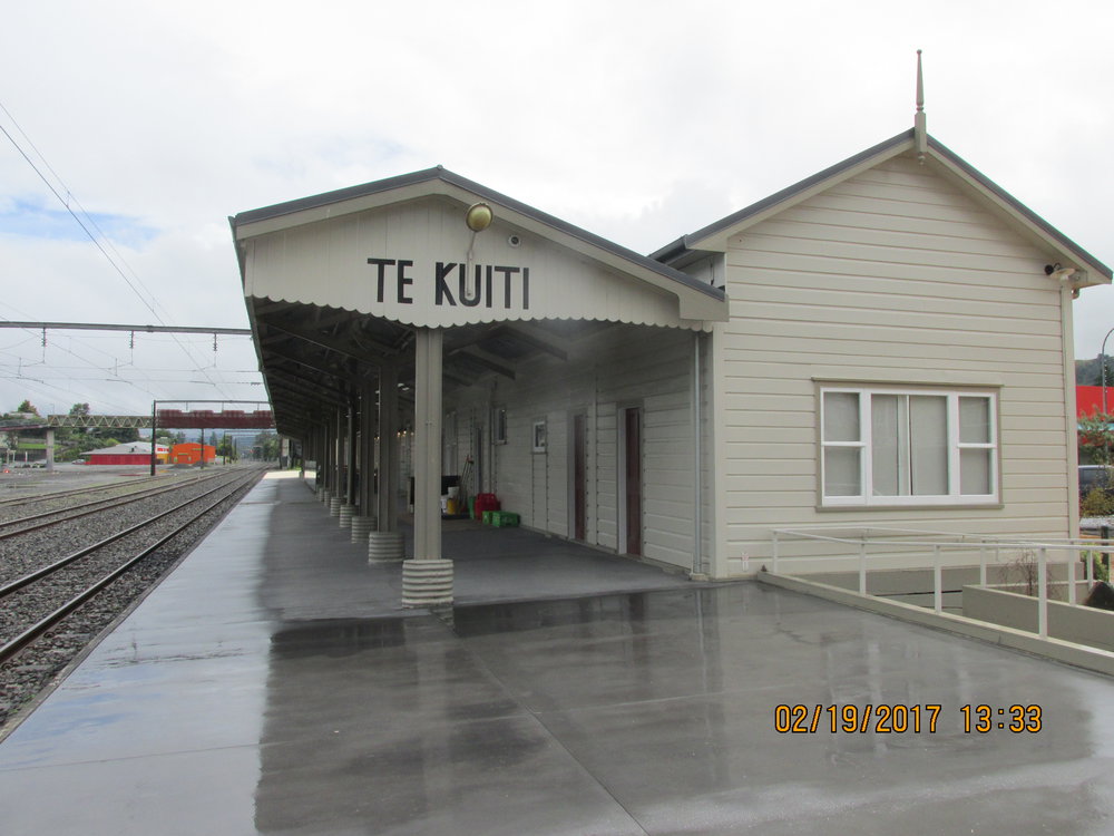 Te Kuiti rail station, east side, 2017