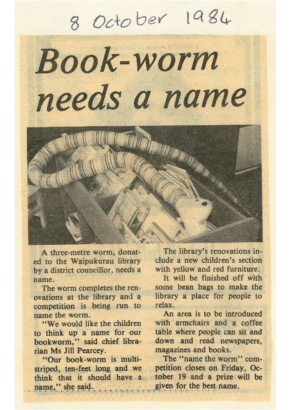 Book-worm needs a name