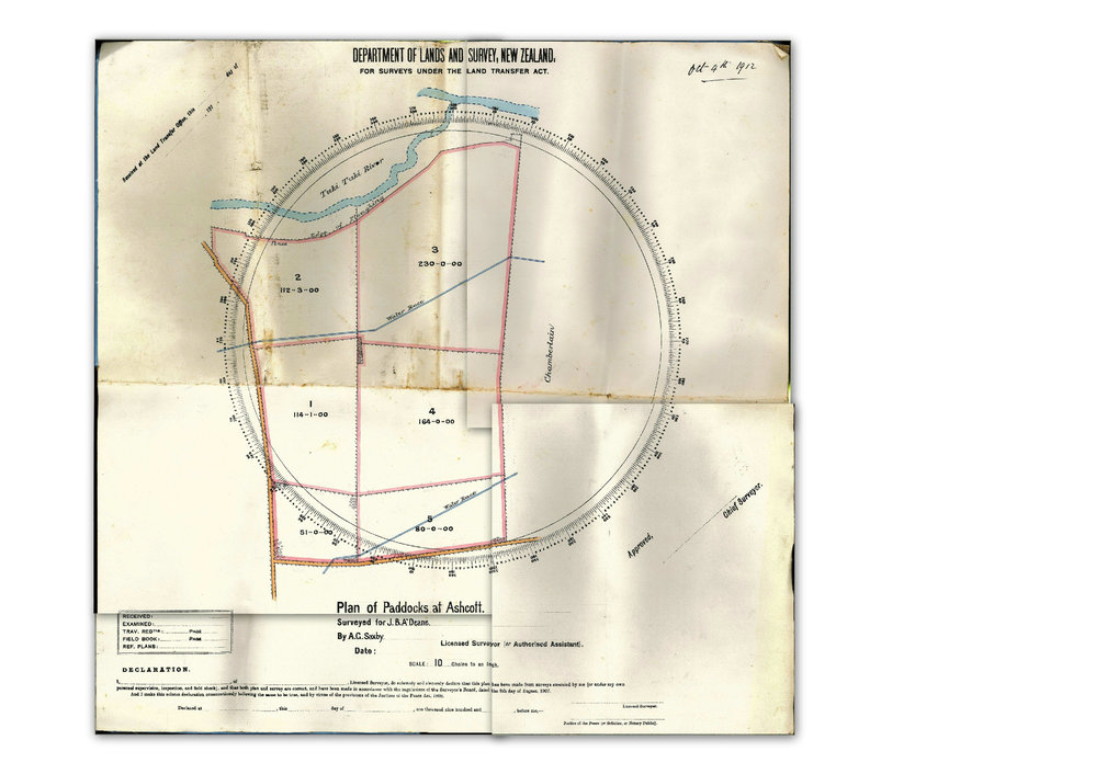 Plan of Paddocks at Ashcott