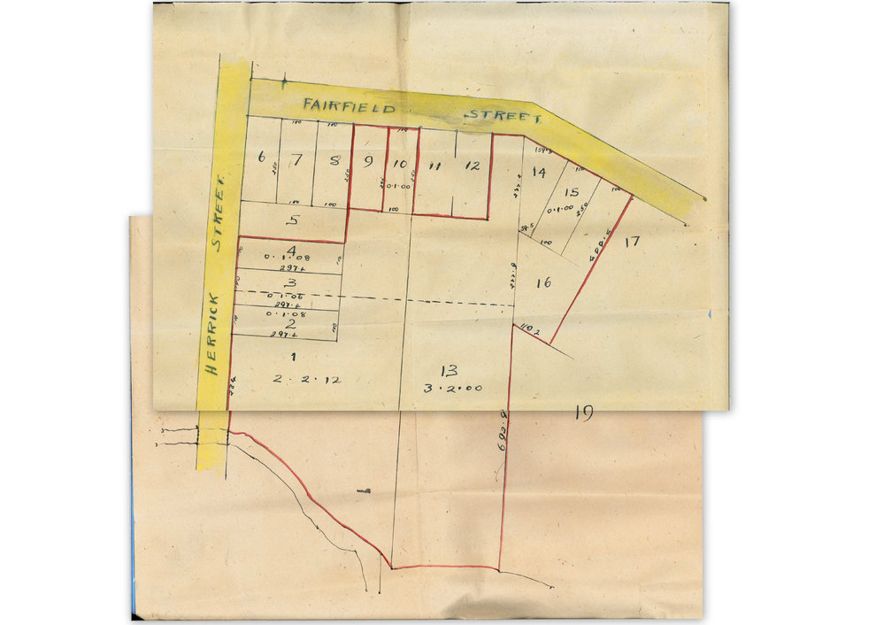 Old Map of Ongaonga Streets