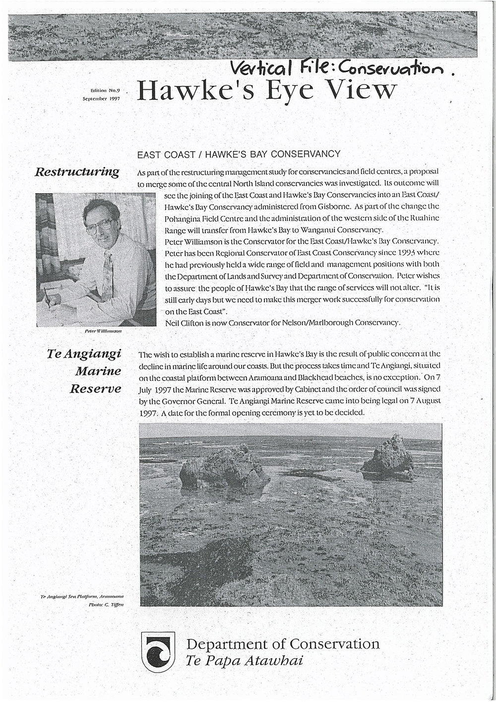 Hawke's Eye View - Edition No.9 - Sept 1997