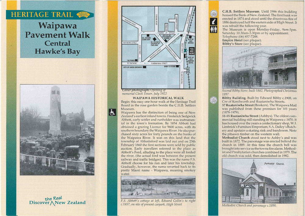 Heritage Trail Waipawa Pavement Walk