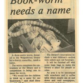 Book-worm needs a name