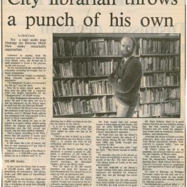 City Librarian Throws A Punch Of His Own