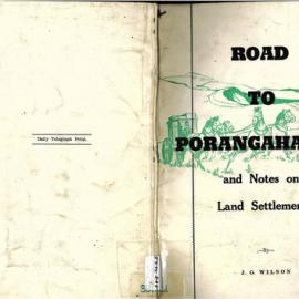 Road To Porangahau and Notes on land Settlement