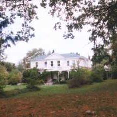 Croquet lawn view of house
