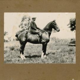 Trevor Wallace on his horse Alladin.