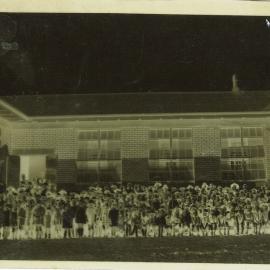 Negative of Waipukurau Primary School 1922 opening.