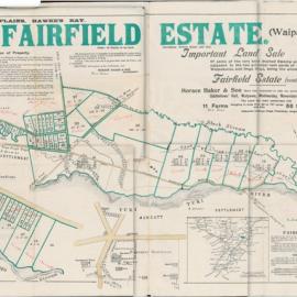 Plan of the subdivisions of the Fairfield Estate