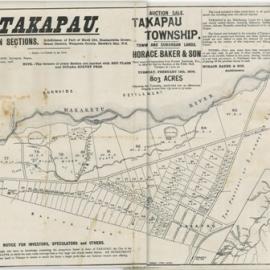 Map of Takapau Suburban Sections