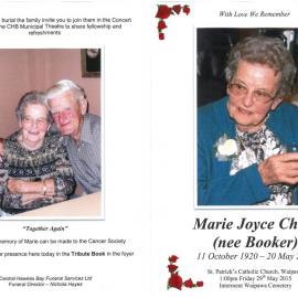Mrs Marie Chote Memorial