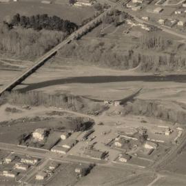 WAIPUKURAU - THE WAIPUKURAU SHINGLE COMPANY & PATANGATA COUNTY COUNCIL YARDS AND OFFICES ON LINDSAY ROAD - 1958