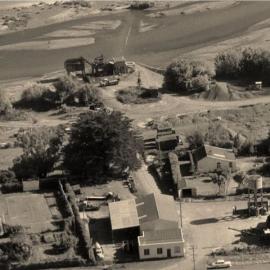 WAIPUKURAU - THE WAIPUKURAU SHINGLE COMPANY & PATANGATA COUNTY COUNCIL YARDS AND OFFICES ON LINDSAY ROAD - 1958