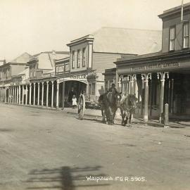 LOOKING BACK TO WAIPAWA'S HIGH STREET IN 1913
