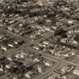WAIPUKURAU in 1958 - GAISFORD TERRACE WITH NELSON STREET - CARPENTER STREET AND SAVAGE PLACE (before COBHAM)