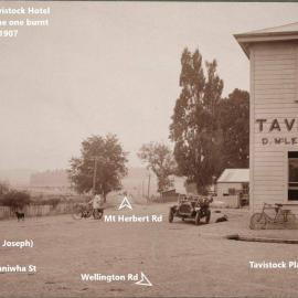 WAIPUKURAU - THE TAVISTOCK AT PIONEER CORNER - Feb/March 1913 – 3-YEARS BEFORE IT WAS MOVED